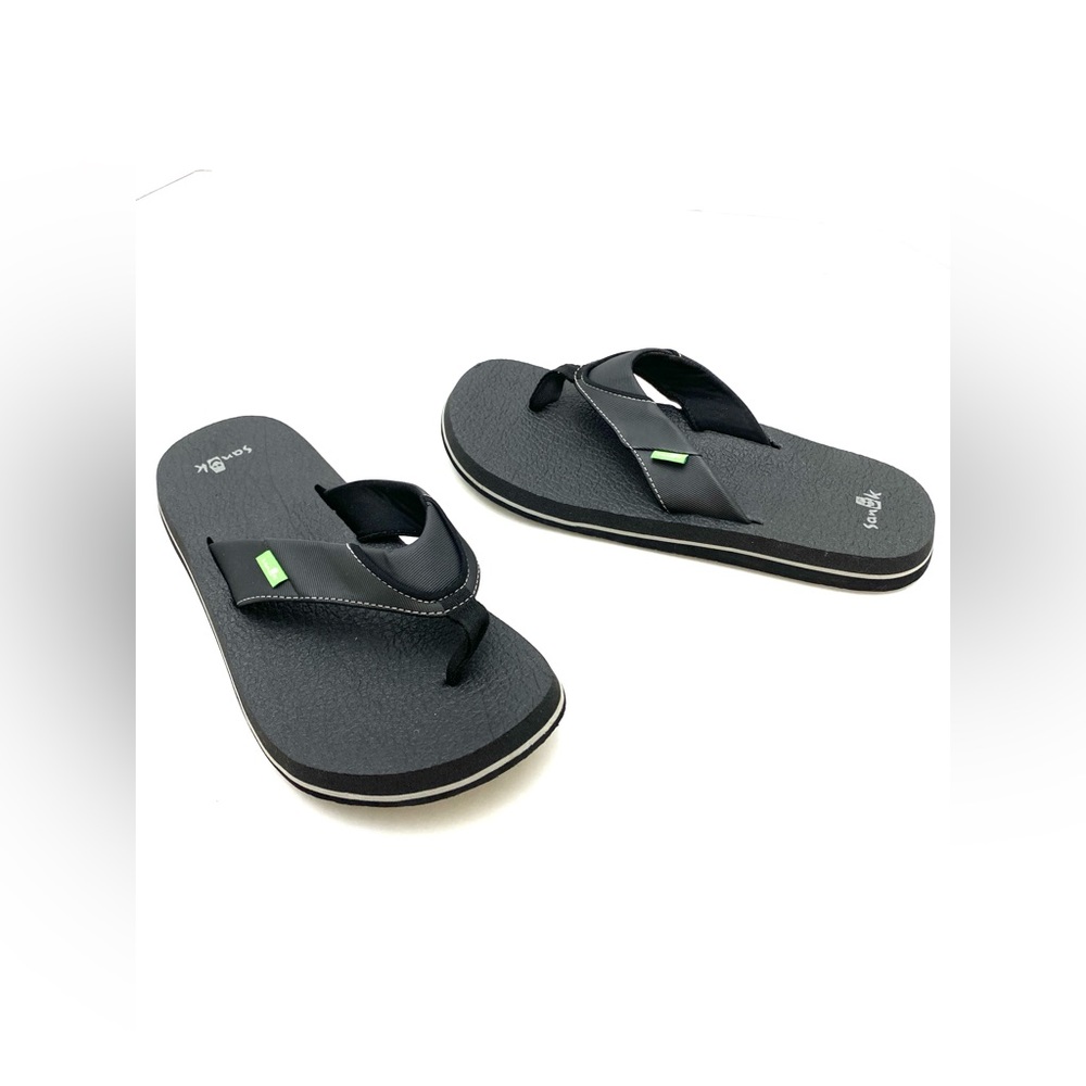 Sanuk Men's Black Beer Cozy 2 Flip-Flop Sandal